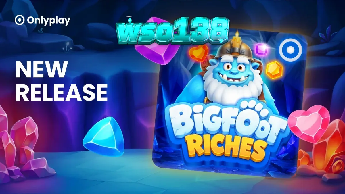 Pemandangan musim dingin dalam permainan slot Bigfoot Riches